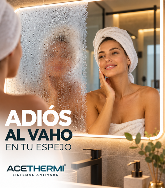 ¿Por qué se empaña el espejo del baño y cómo evitarlo? | ACETHERMI
